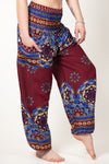 Lotus Mandala Red Artisan Haaremihousut