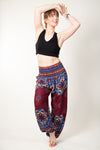 Lotus Mandala Red Artisan Haaremihousut