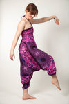 Paisley Mandala Purple Artisan Jumpsuit Haaremihousut