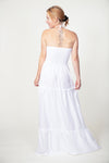 Boho White Artisan Bandeau Maksimekko