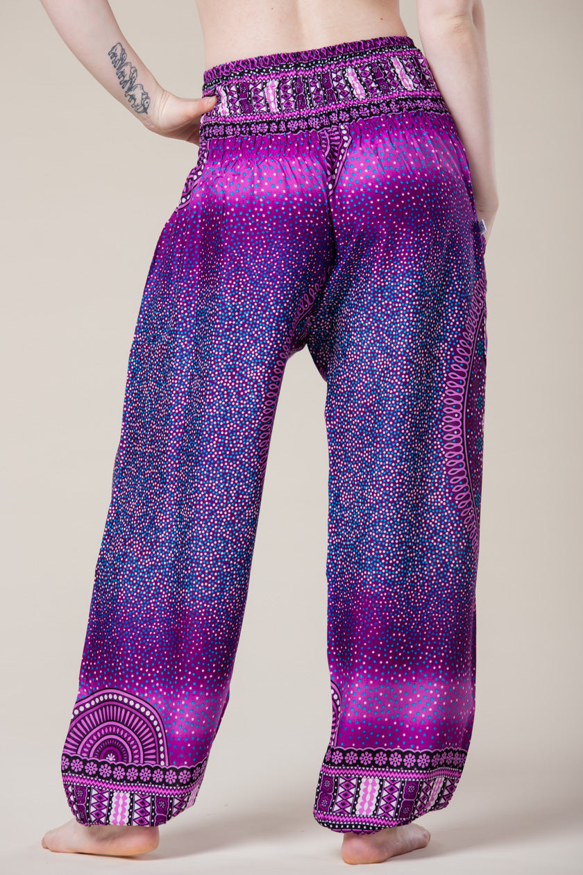 Chakra Purple Artisan Harem Pants