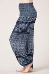 Dark Marble Elephants Artisan Haaremihousut