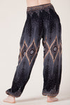 Diamond Peacock Black Artisan Haaremihousut