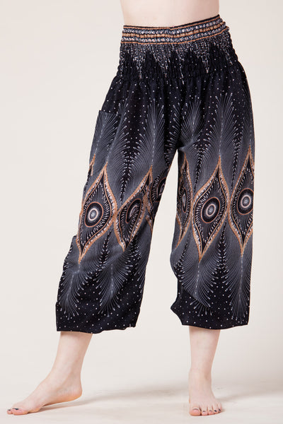 Diamond Peacock Black Artisan Haaremihousut