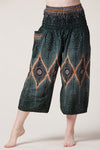 Diamond Peacock Green Artisan Haaremihousut