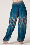 Diamond Peacock Turquoise Artisan Haaremihousut