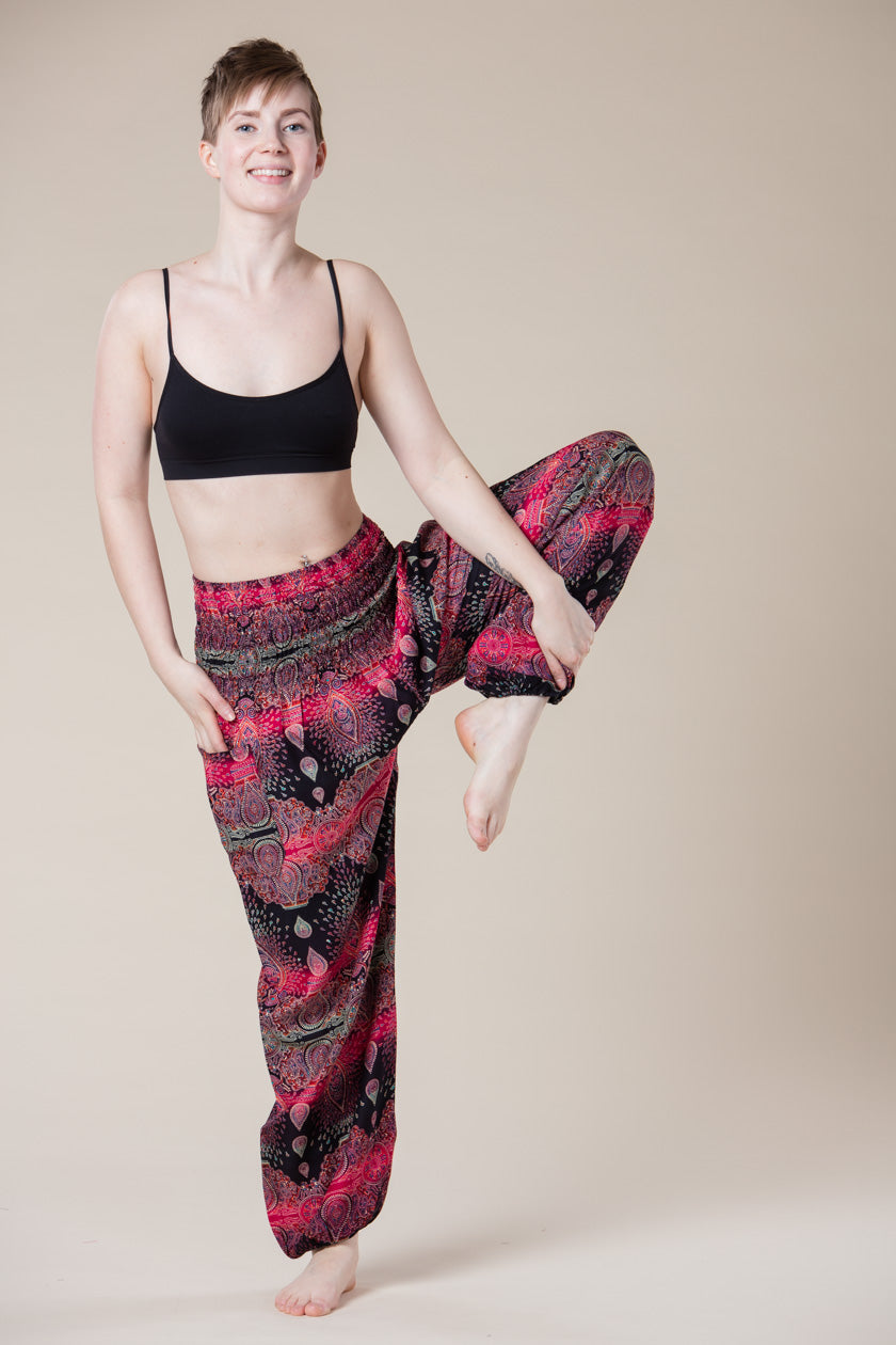 Paisley Pink Artisan Harem Pants