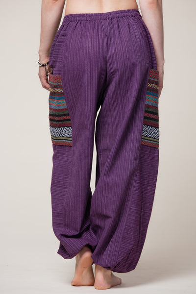 Hill Tribe Unisex Violet Artisan Haaremihousut