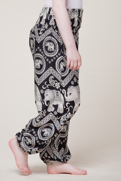 Kids Imperial Elephant Black Artisan Haaremihousut