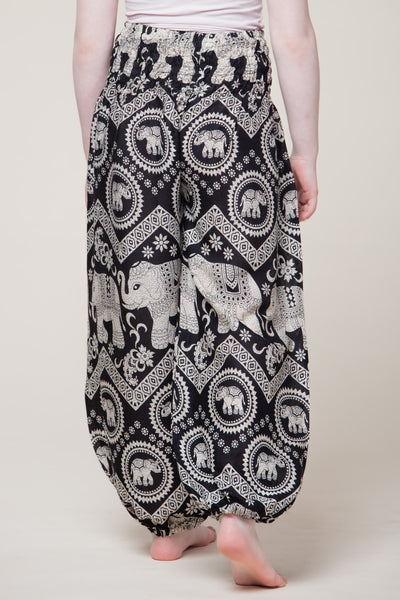 Kids Imperial Elephant Black Artisan Haaremihousut