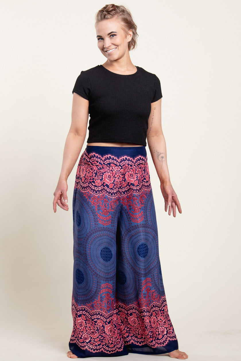 Mandala Blue Artisan Palatsihousut