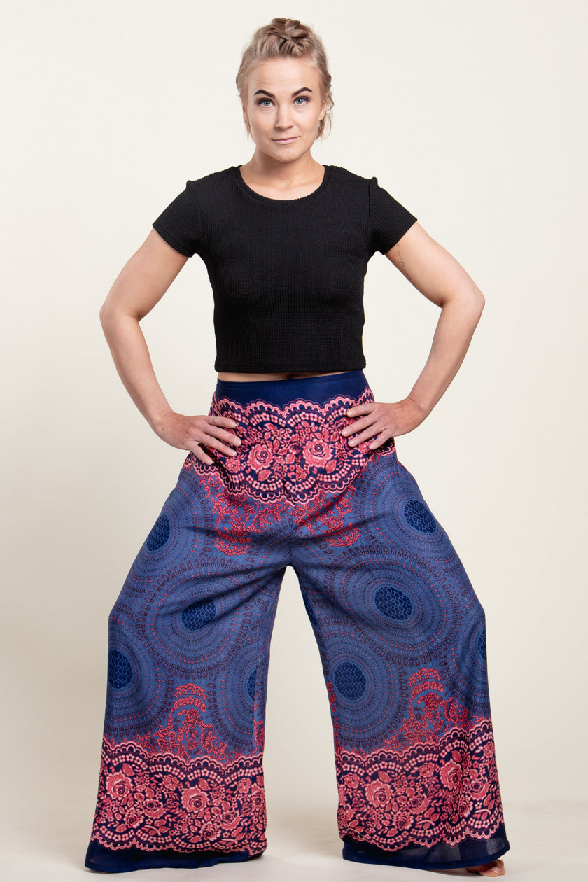 Mandala Blue Artisan Palatsihousut