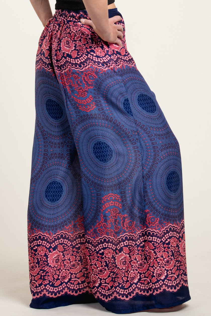 Mandala Blue Artisan Palatsihousut