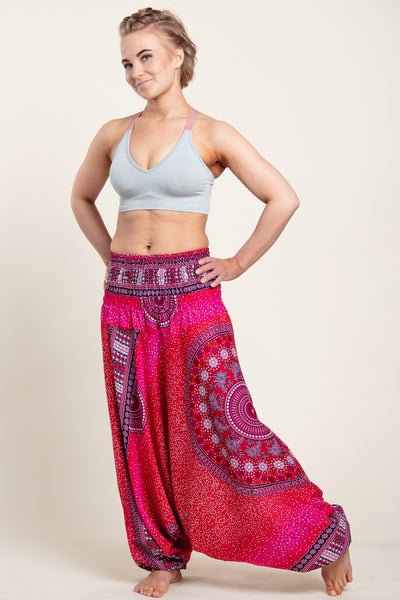 Chakra Pink Artisan Jumpsuit Haaremihousut