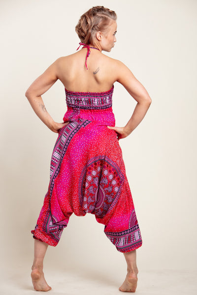Chakra Pink Artisan Jumpsuit Haaremihousut