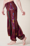 Peacock Burgundy Artisan Jumpsuit Haaremihousut