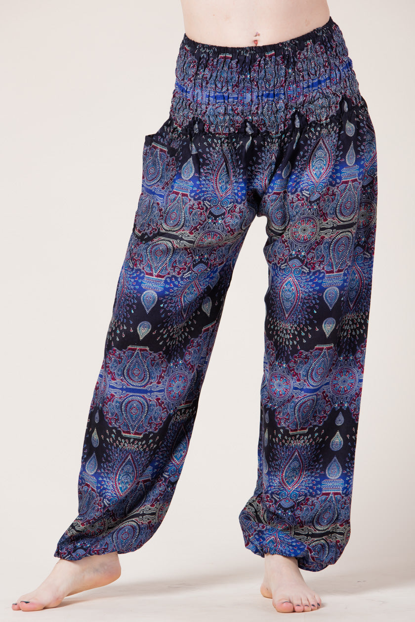 Paisley Blue Artisan Harem Pants