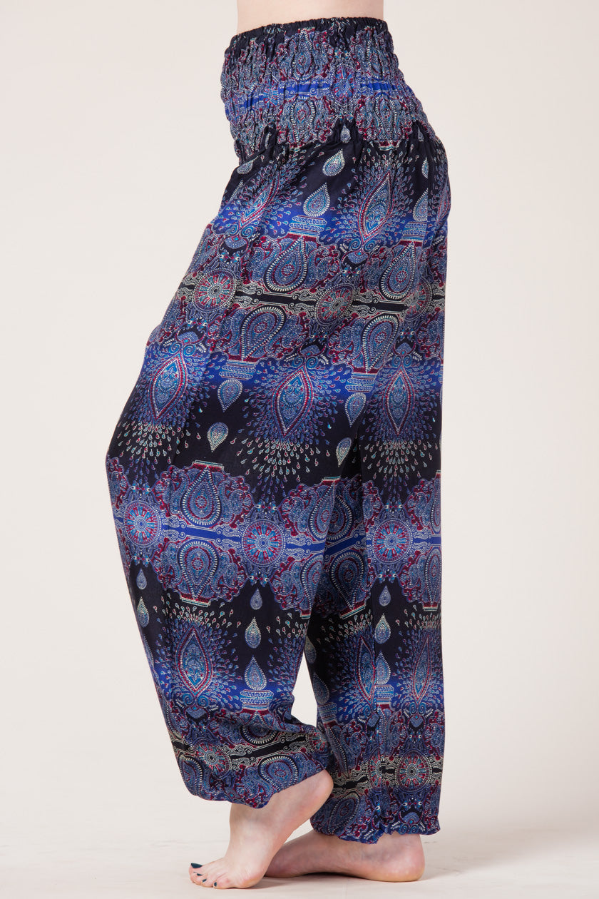 Paisley Blue Artisan Harem Pants
