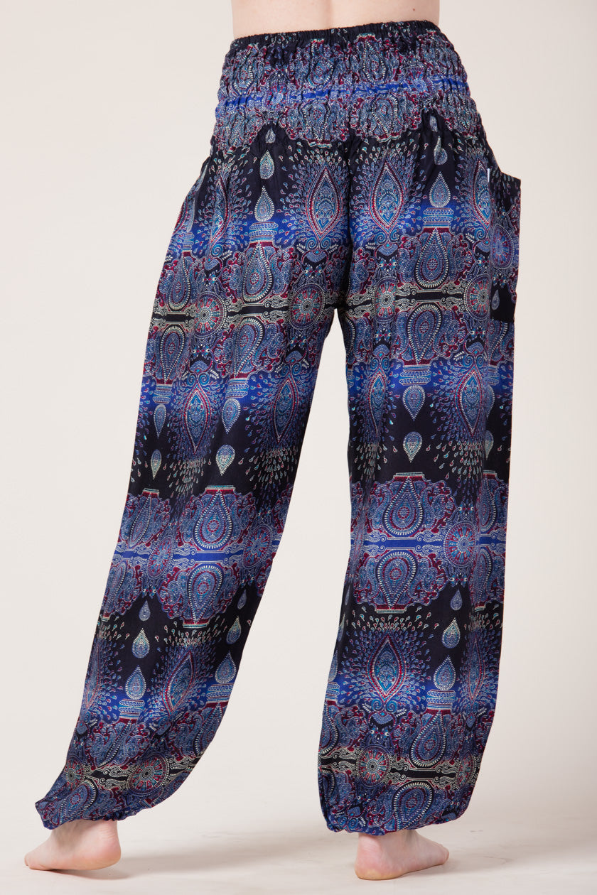 Paisley Blue Artisan Harem Pants