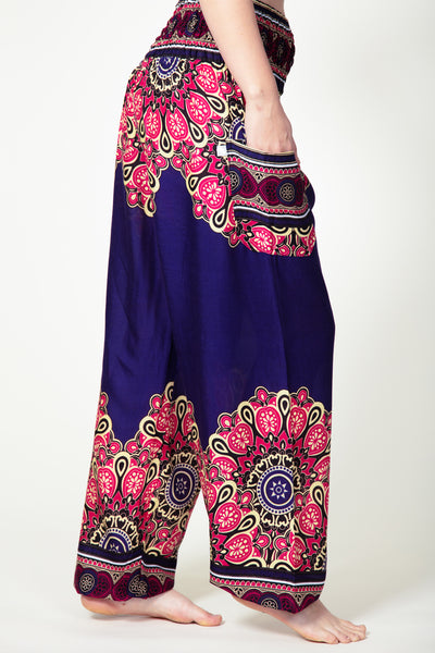 Peony Mandala Indigo Artisan Haaremihousut