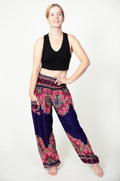 Peony Mandala Indigo Artisan Haaremihousut
