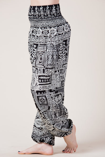 Tribal Black Artisan Haaremihousut
