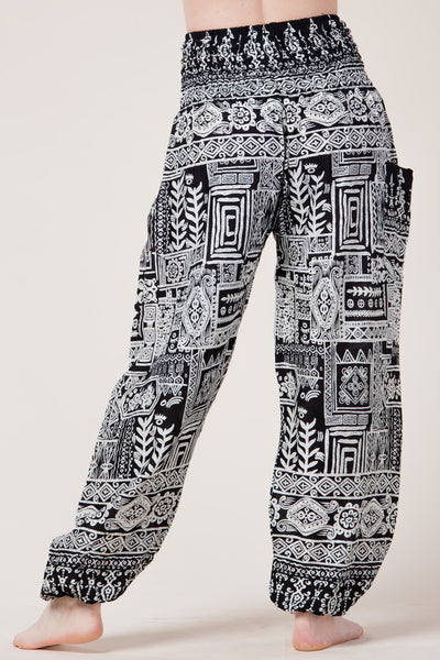 Tribal Black Artisan Haaremihousut