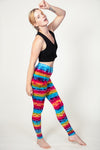 Vibrant Rainbow Artisan Leggingsit