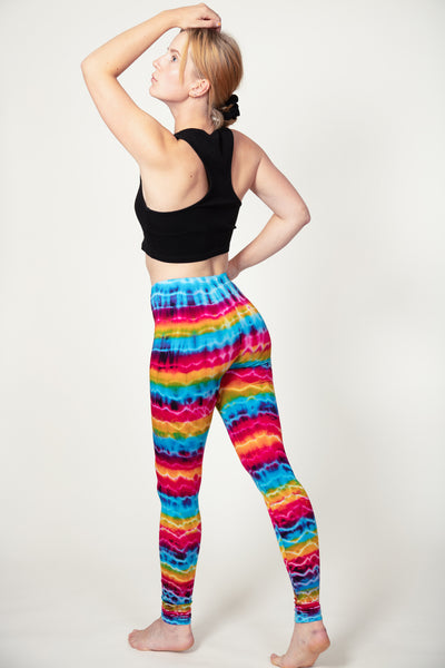 Vibrant Rainbow Artisan Leggingsit