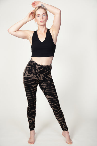 Vortex Black Beige Artisan Leggingsit