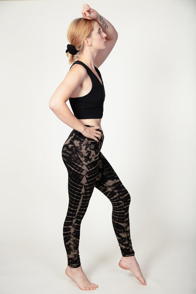 Vortex Black Beige Artisan Leggingsit