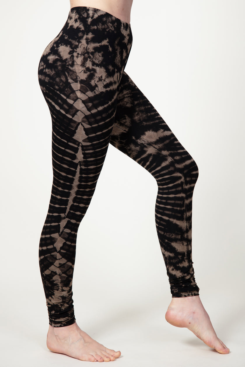 Vortex Black Beige Artisan Leggingsit