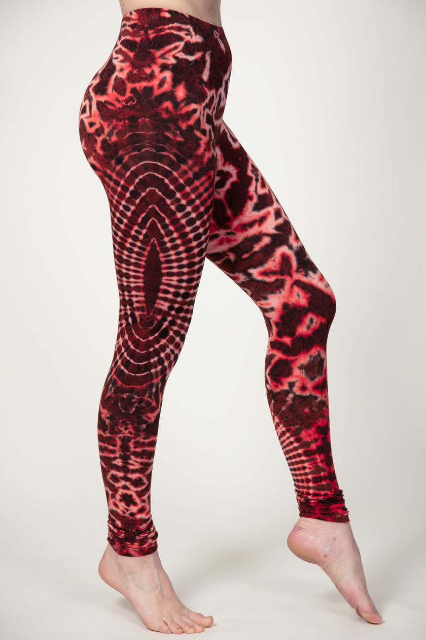 Vortex Red Artisan Leggingsit