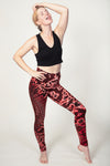Vortex Red Artisan Leggingsit