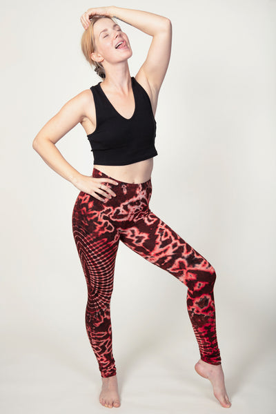 Vortex Red Artisan Leggingsit