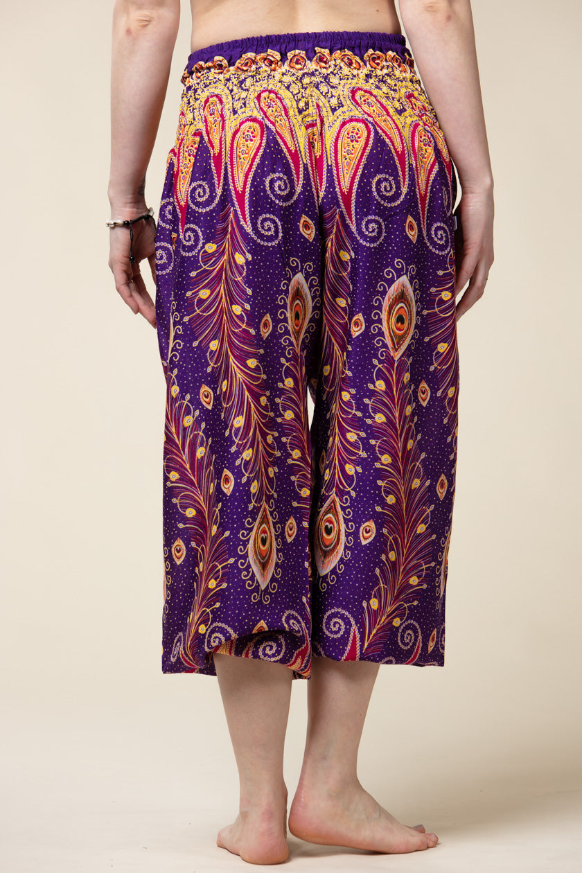 Peacock Paisley Purple Artisan Haaremihousut