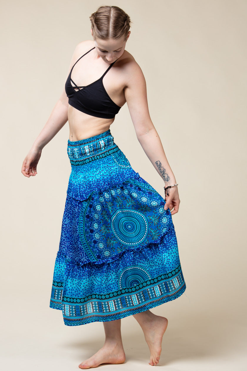 Chakra Blue Artisan Skirt