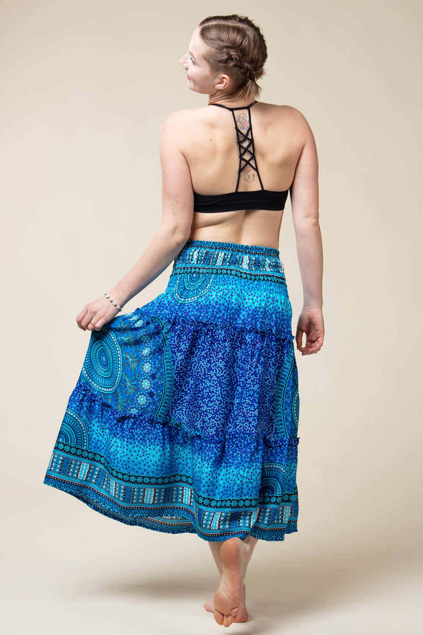 Chakra Blue Artisan Skirt