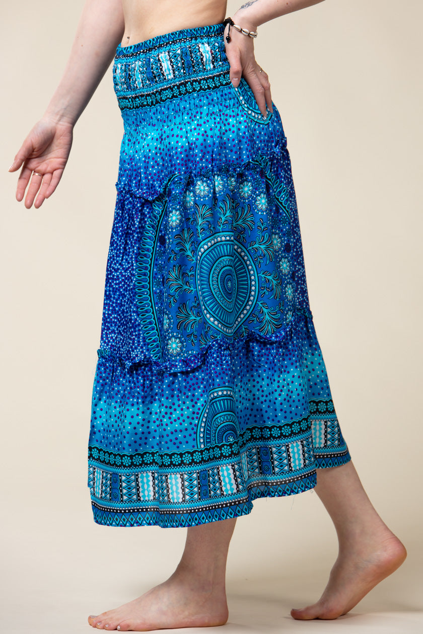 Chakra Blue Artisan Skirt