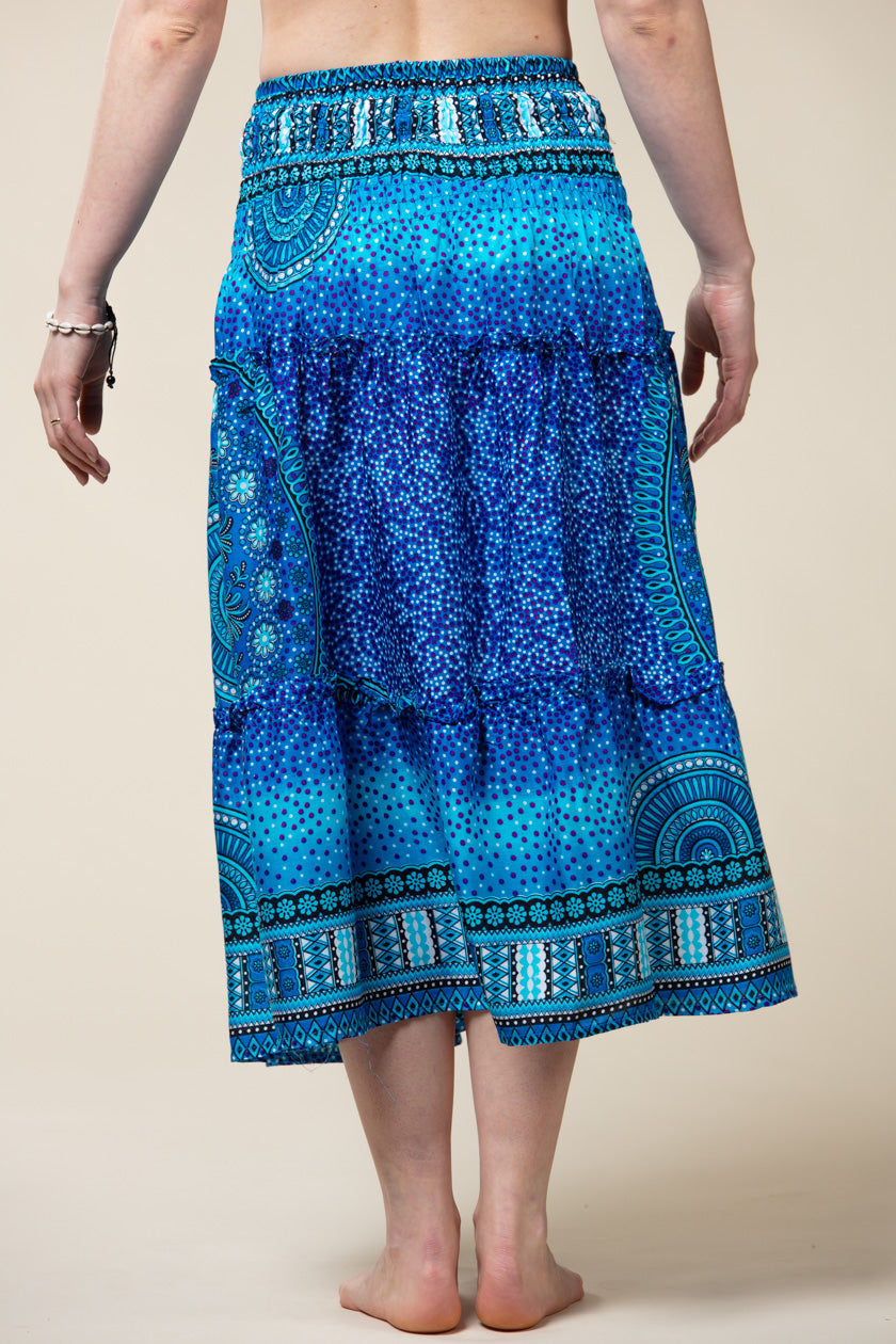 Chakra Blue Artisan Skirt