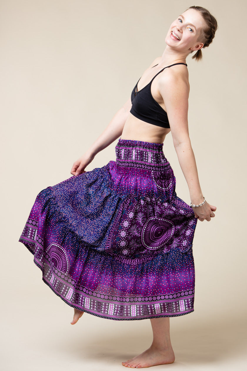 Chakra Purple Artisan Skirt
