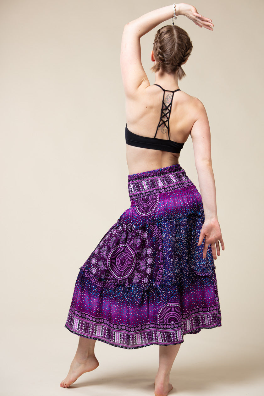 Chakra Purple Artisan Skirt