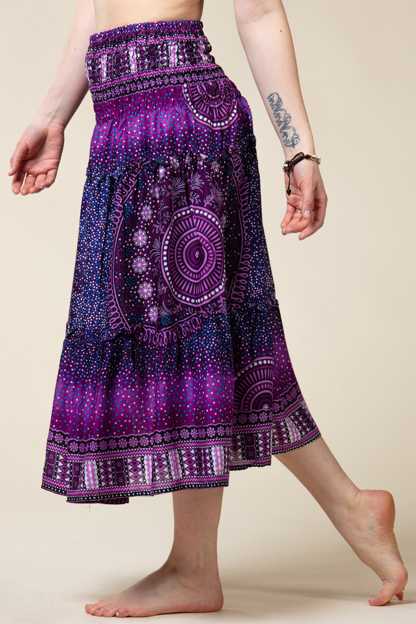 Chakra Purple Artisan Skirt
