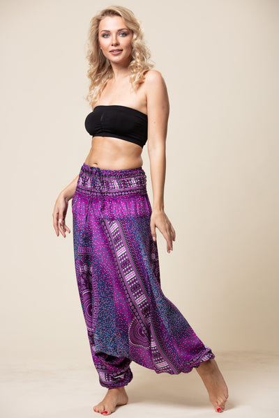 Chakra Purple Artisan Jumpsuit Haaremihousut