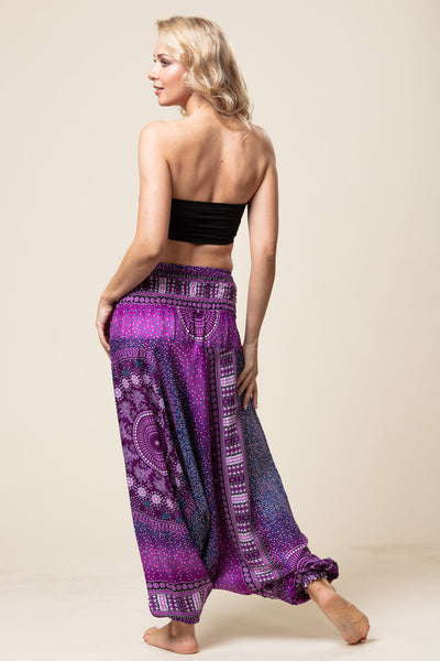 Chakra Purple Artisan Jumpsuit Haaremihousut