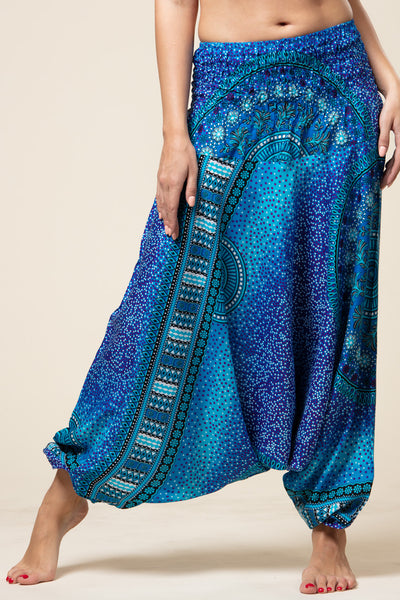 Chakra Blue Artisan Jumpsuit Haaremihousut
