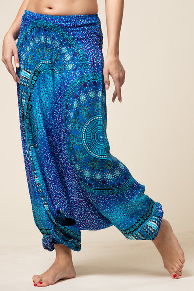 Chakra Blue Artisan Jumpsuit Haaremihousut