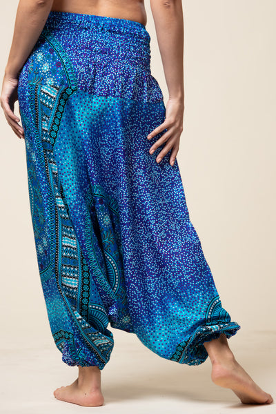 Chakra Blue Artisan Jumpsuit Haaremihousut