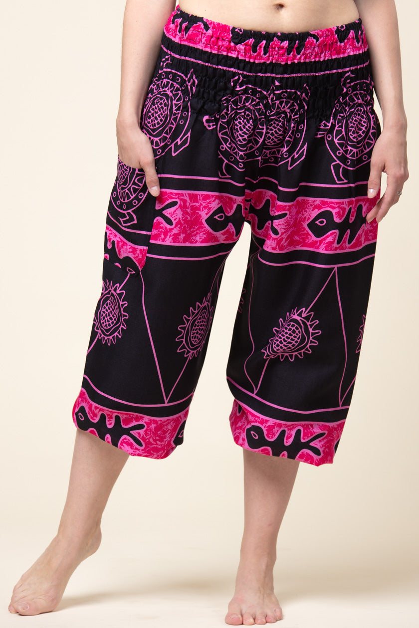 Mayan Turtle Pink Artisan Haaremihousut