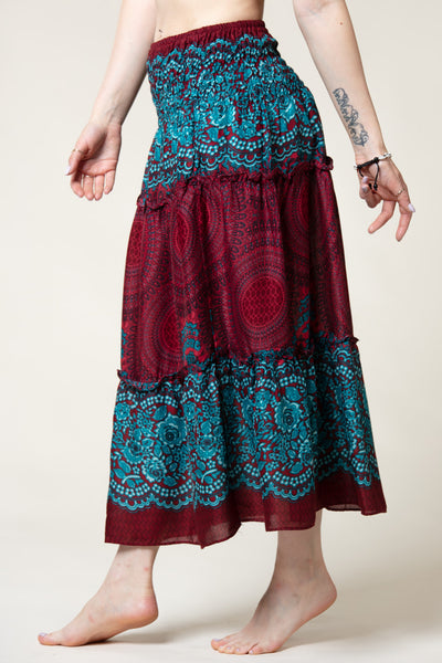 Mandala Red Artisan Maksihame